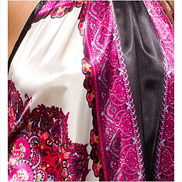 Silky Sexy Flowy Handkerchief Halter Top SMLXL - Picture 7 of 8